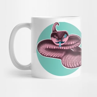 Sassy Snake (teal) Mug